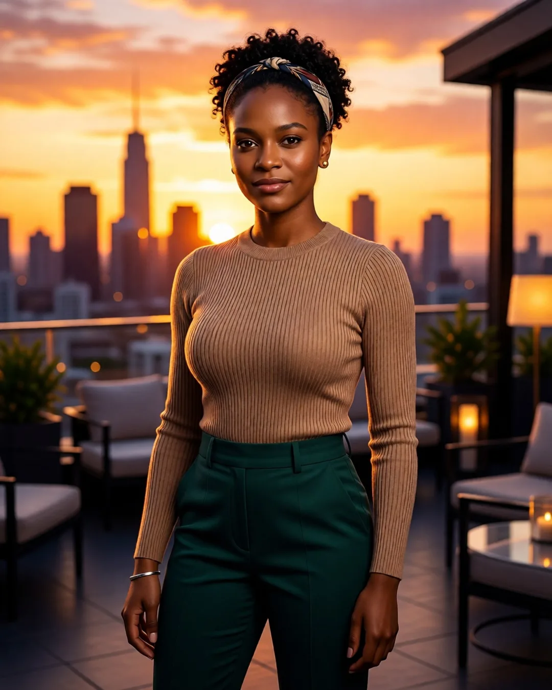 Portrait of Esi Owusu, a fictional AI character