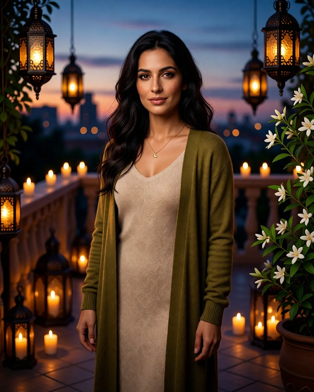 Portrait of Parisa Rahimi, a fictional AI character