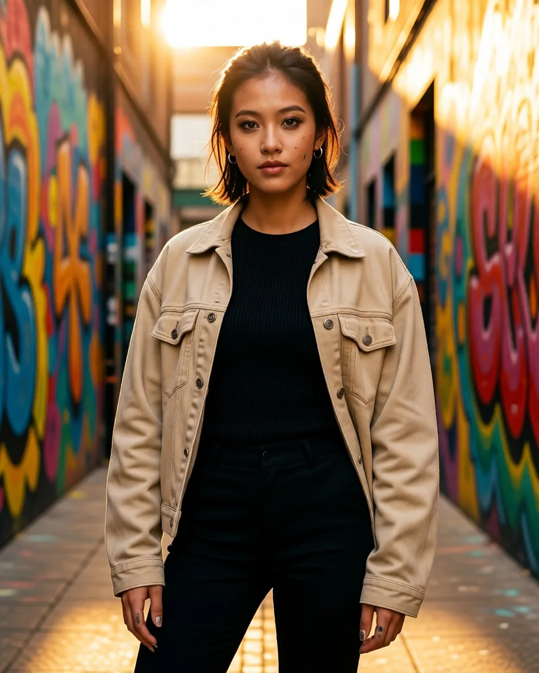 Portrait of Quinn Tran, a fictional AI character
